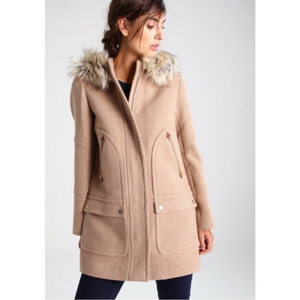J. Crew Chateau Parka Stadium Italian Cloth Wool